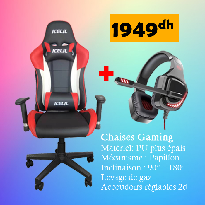 PROMO CHAISE GAMING + CASQUE GAMER