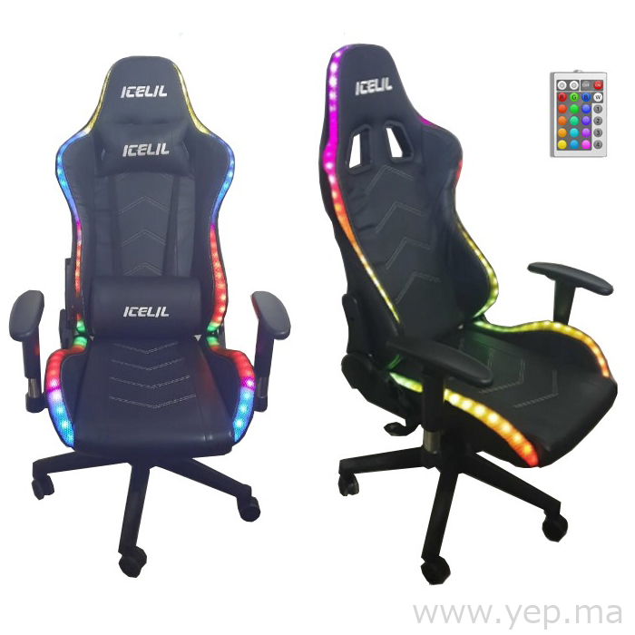 Chaise Gamer Lumineuse - Fauteuil Gaming LED